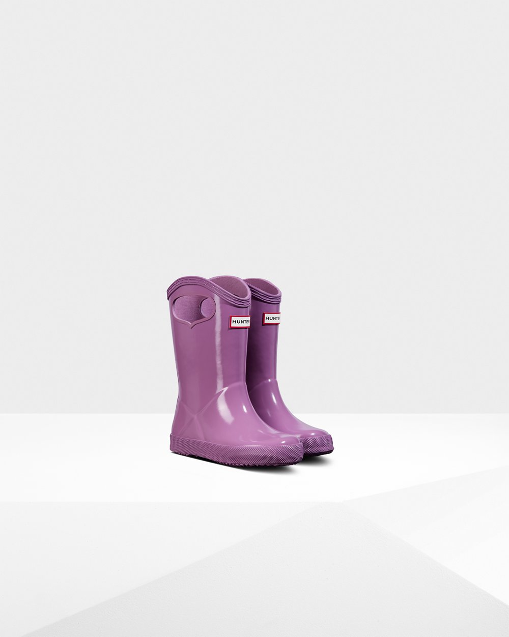 Galochas Hunter Criança Roxo - Original First Classic Grab Handle Gloss - 61TYCOQSA